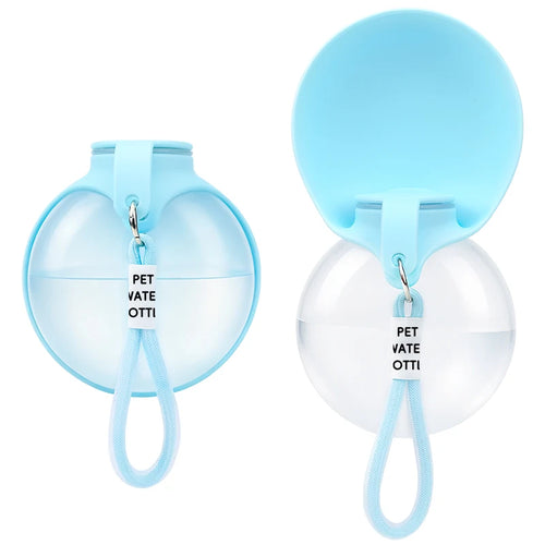 Botella de agua para mascotas con bebedero desplegable